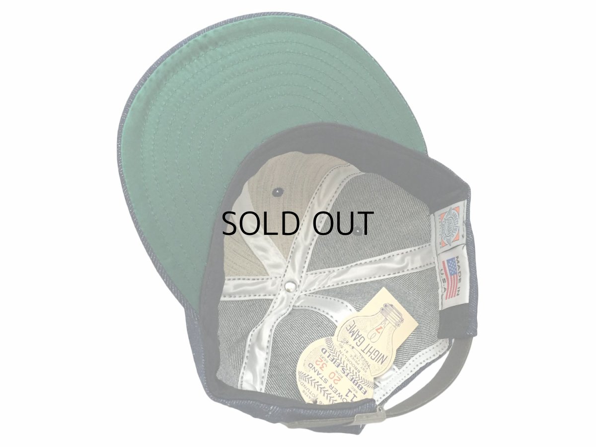 画像7: EBBETS FIELD FLANNELS X BREAKS CIGAR DENIM BASEBALL CAP (7)
