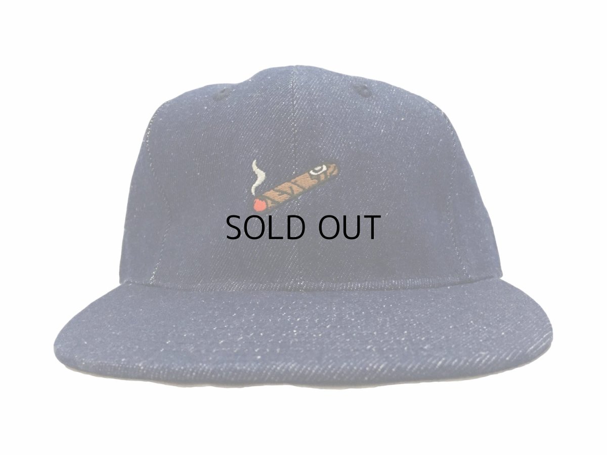 画像3: EBBETS FIELD FLANNELS X BREAKS CIGAR DENIM BASEBALL CAP (3)
