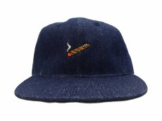 画像3: EBBETS FIELD FLANNELS X BREAKS CIGAR DENIM BASEBALL CAP (3)