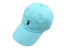 画像1: POLO RALPH LAUREN BASEBALL CAP【AQUA/NAVY】 (1)