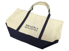 画像1: BROOKS BROTHERS CANVAS TOTE BAGBROOKS (1)