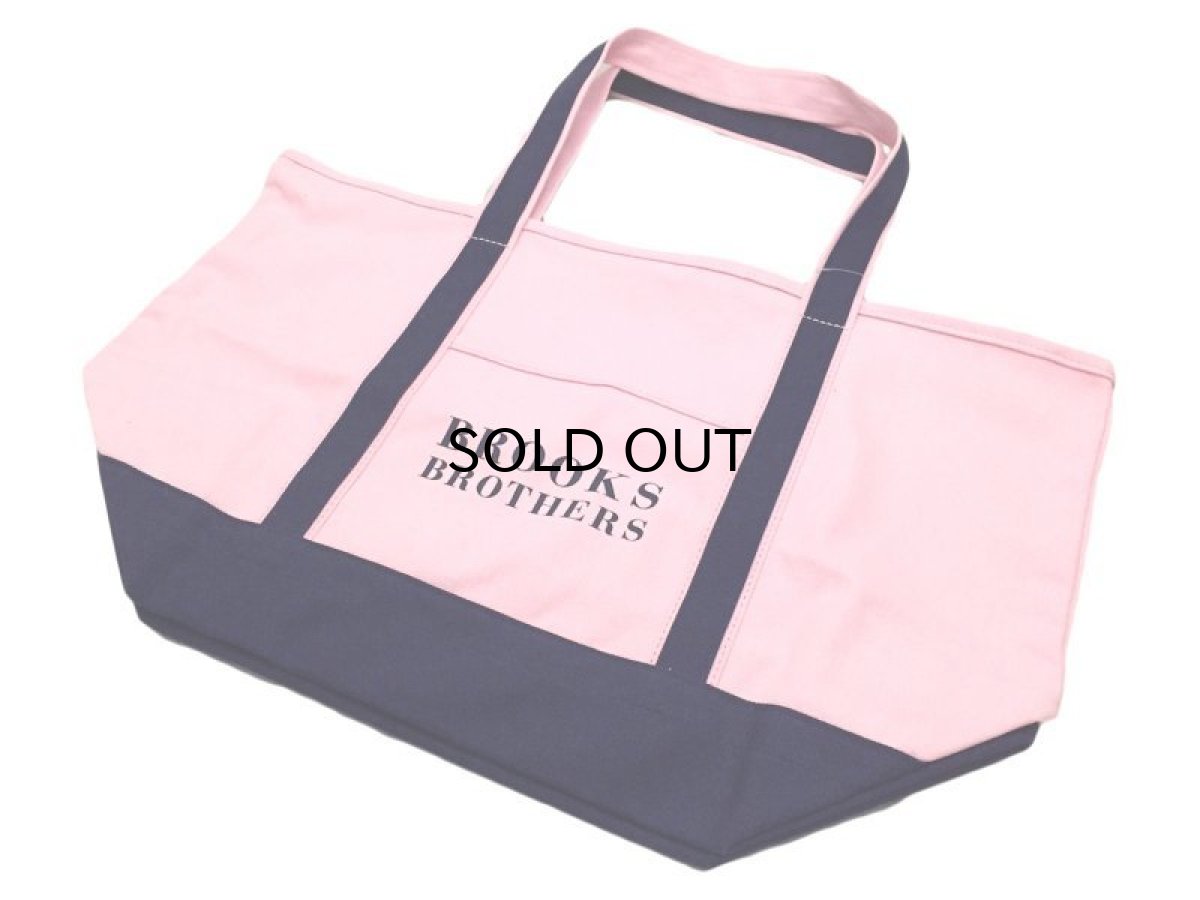 画像1: BROOKS BROTHERS CANVAS TOTE BAG (1)