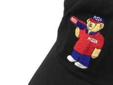 画像2: PIZZA SKATEBOARDS DELIVERY PIZZA BEAR CAP【BLACK】 (2)