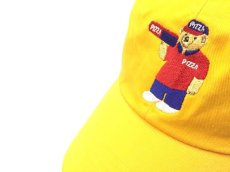 画像2: PIZZA SKATEBOARDS DELIVERY PIZZA BEAR CAP【YELLOW】 (2)