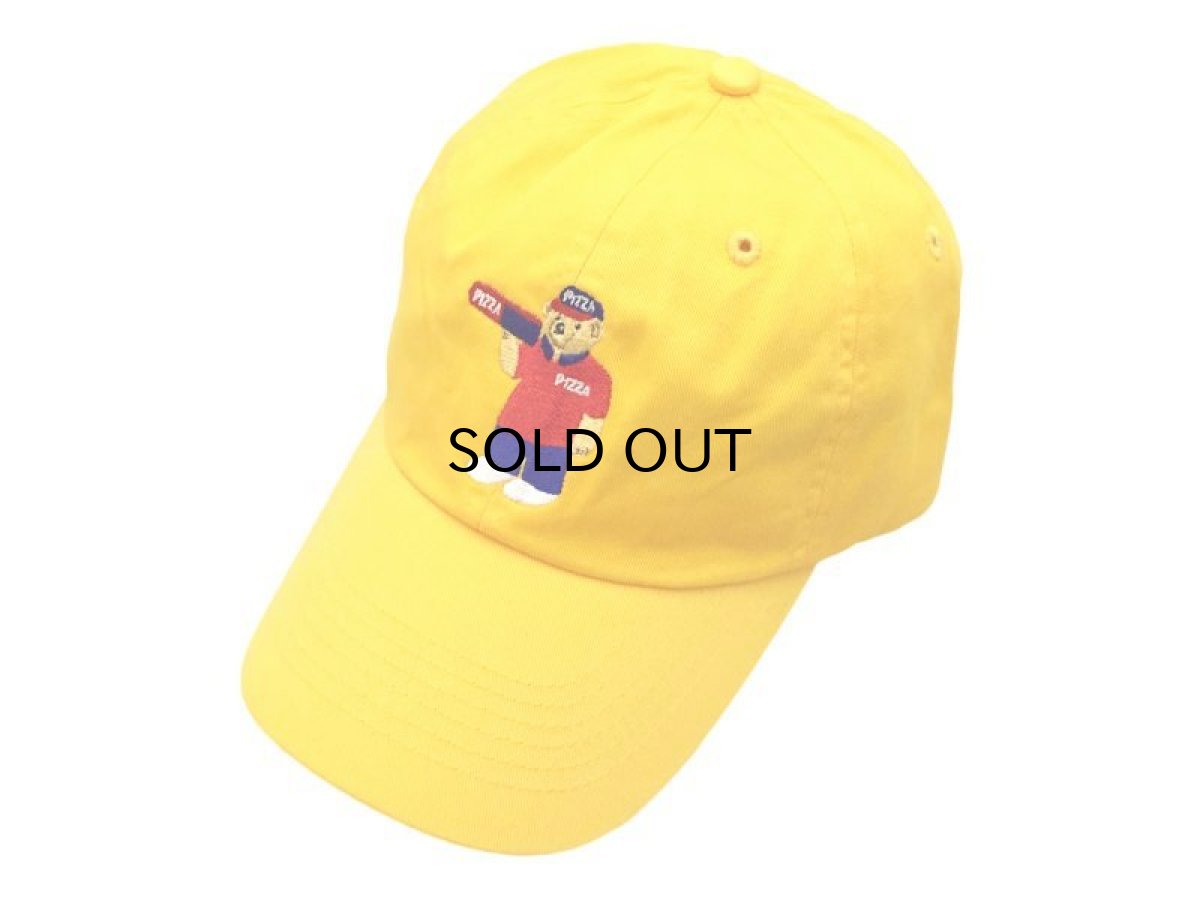 画像1: PIZZA SKATEBOARDS DELIVERY PIZZA BEAR CAP【YELLOW】 (1)