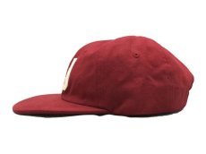 画像4: NEW JERSEY SKATESHOP FELT 6 PANEL CAP【BURGUNDY】 (4)