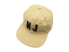 画像1: NEW JERSEY SKATESHOP FELT 6 PANEL CAP【BEIGE】 (1)