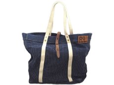 画像2: RRL WABASH STRIPE PRINT TOTE BAG (2)