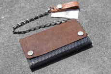 画像1: RRL RYDER CHAIN LEATHER WALLET (1)