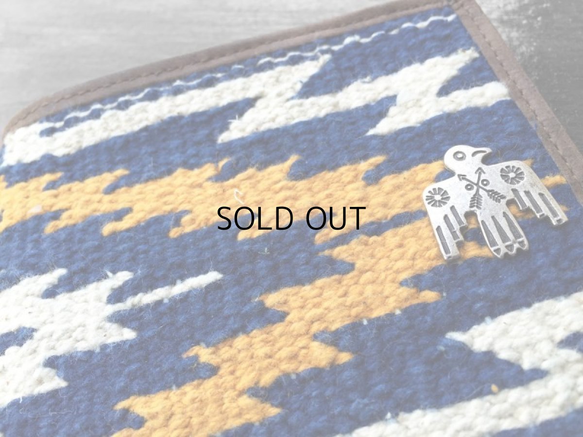 画像3: RRL INDIGO CHIMAYO RUG BI-FOLD WALLET (3)