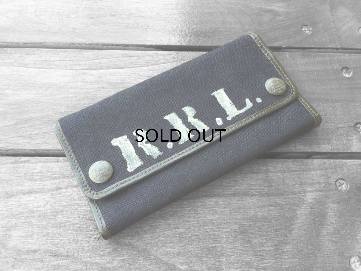 画像1: RRL STENCIL CANVAS WALLET (1)