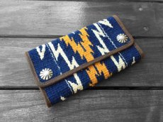 画像1: RRL INDIGO CHIMAYO RUG WALLET (1)