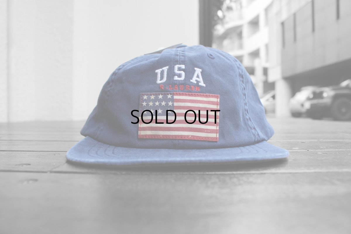 画像2: POLO RALPH LAUREN USA FLAG BASEBALL CAP (2)