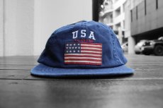 画像2: POLO RALPH LAUREN USA FLAG BASEBALL CAP【NAVY】 (2)