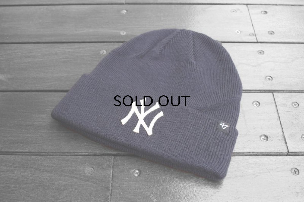 画像1: 47 BRAND MLB NEW YORK YANKEES CUFF KNIT BEANIE (1)