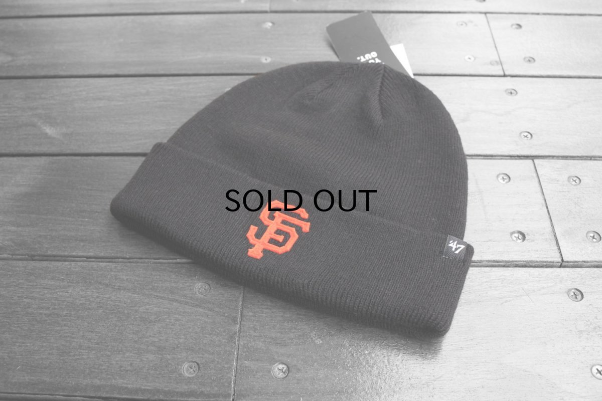 画像1: '47 BRAND MLB SAN FRANCISCO GIANTS CUFF KNIT BEANIE (1)