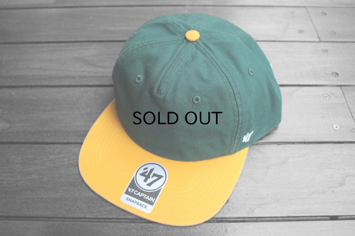 画像1: '47 BRAND MLB OAKLAND ATHLETICS DOUBLE BACKER SNAPBACK CAP (1)