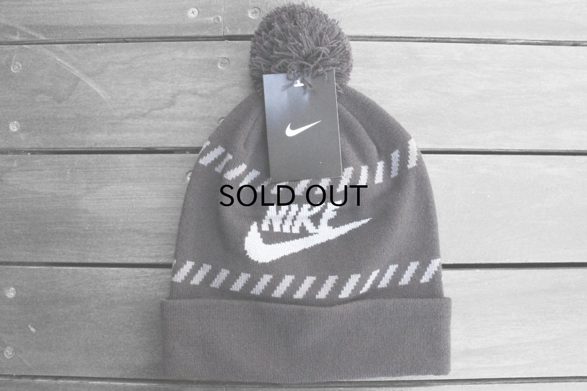 画像1: NIKE POMPOM BEANIE【BLACK】 (1)