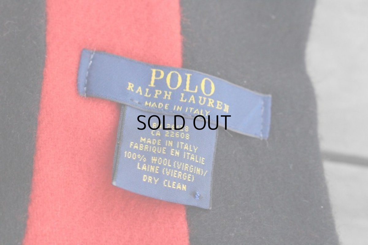 画像3: POLO RALPH LAUREN WOOL SCHOOL MUFFLER (3)
