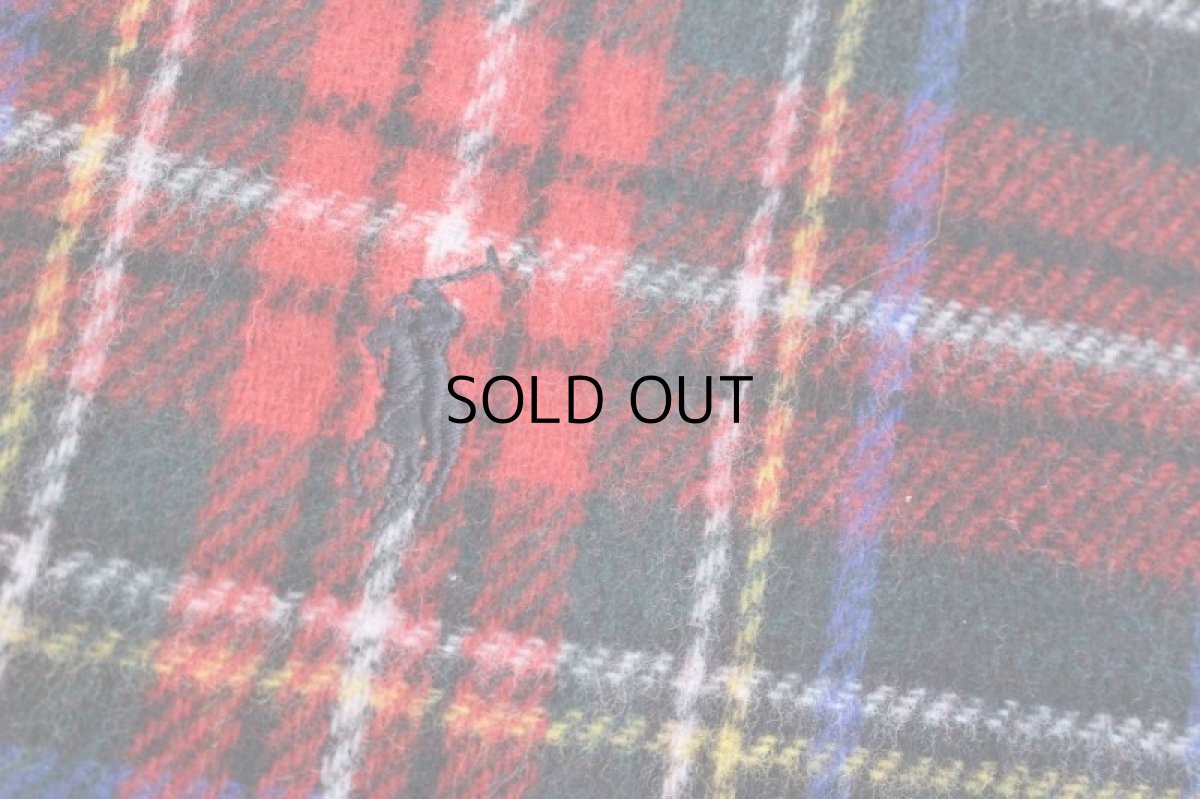 画像3: POLO RALPH LAUREN WOOL TARTAN CHECK MUFFLER (3)