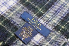 画像4: POLO RALPH LAUREN WOOL TARTAN CHECK MUFFLER (4)