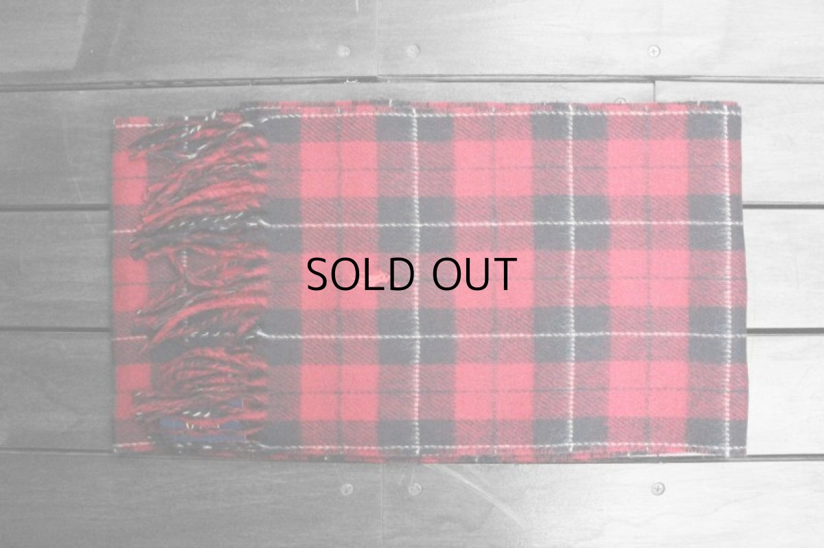 画像2: POLO RALPH LAUREN WOOL TARTAN CHECK MUFFLER (2)