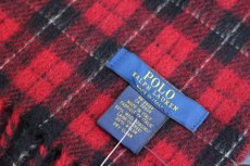 画像4: POLO RALPH LAUREN WOOL TARTAN CHECK MUFFLER (4)
