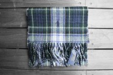 画像1: POLO RALPH LAUREN WOOL TARTAN CHECK MUFFLER (1)