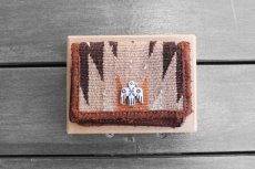 画像1: RRL INDIGO CHIMAYO RUG CARDCASE【BROWN】 (1)