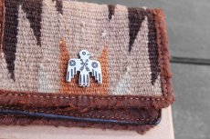 画像3: RRL INDIGO CHIMAYO RUG CARDCASE【BROWN】 (3)