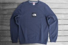 画像1: THE NORTH FACE LIGHTWEIGHT CREWNECK BOX LOGO SWEATSHIRT【NAVY】 (1)