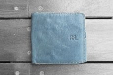 画像1: RRL INDIGO LEATHER WALLET (1)