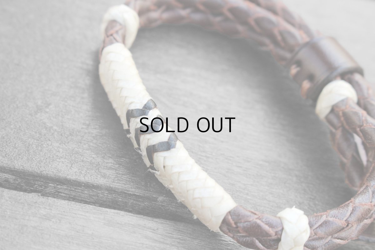 画像2: RRL RAWHIDE LEATHER BRACELET (2)
