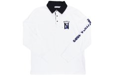 画像1: NAUTICA CLASSIC FIT L/S LOGO POLO SHIRTS (1)