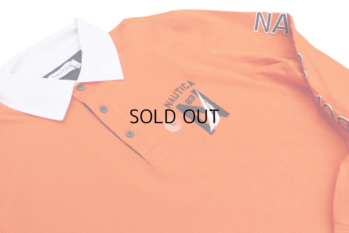 画像3: NAUTICA CLASSIC FIT L/S LOGO POLO SHIRTS (3)