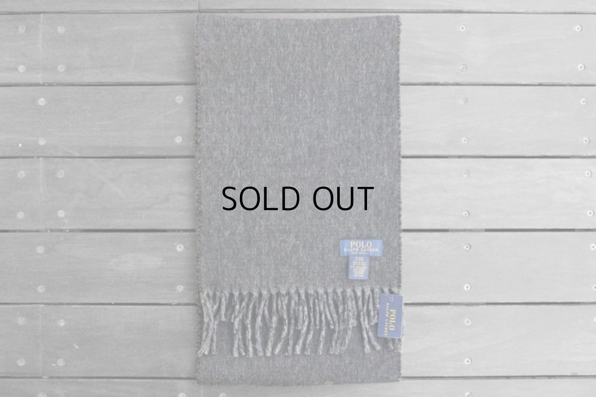 画像3: POLO RALPH LAUREN VIRGIN WOOL REVERSIBLE MUFFLER (3)