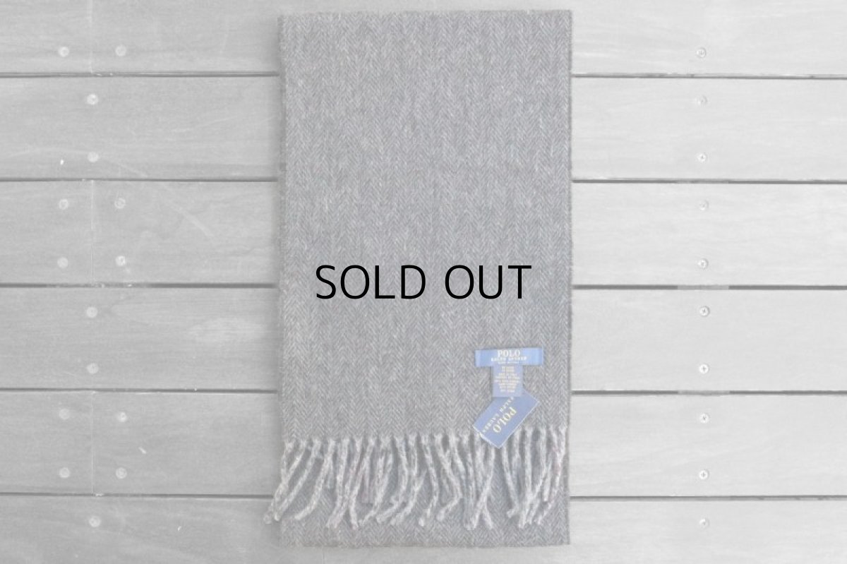 画像3: POLO RALPH LAUREN VIRGIN WOOL REVERSIBLE MUFFLER (3)