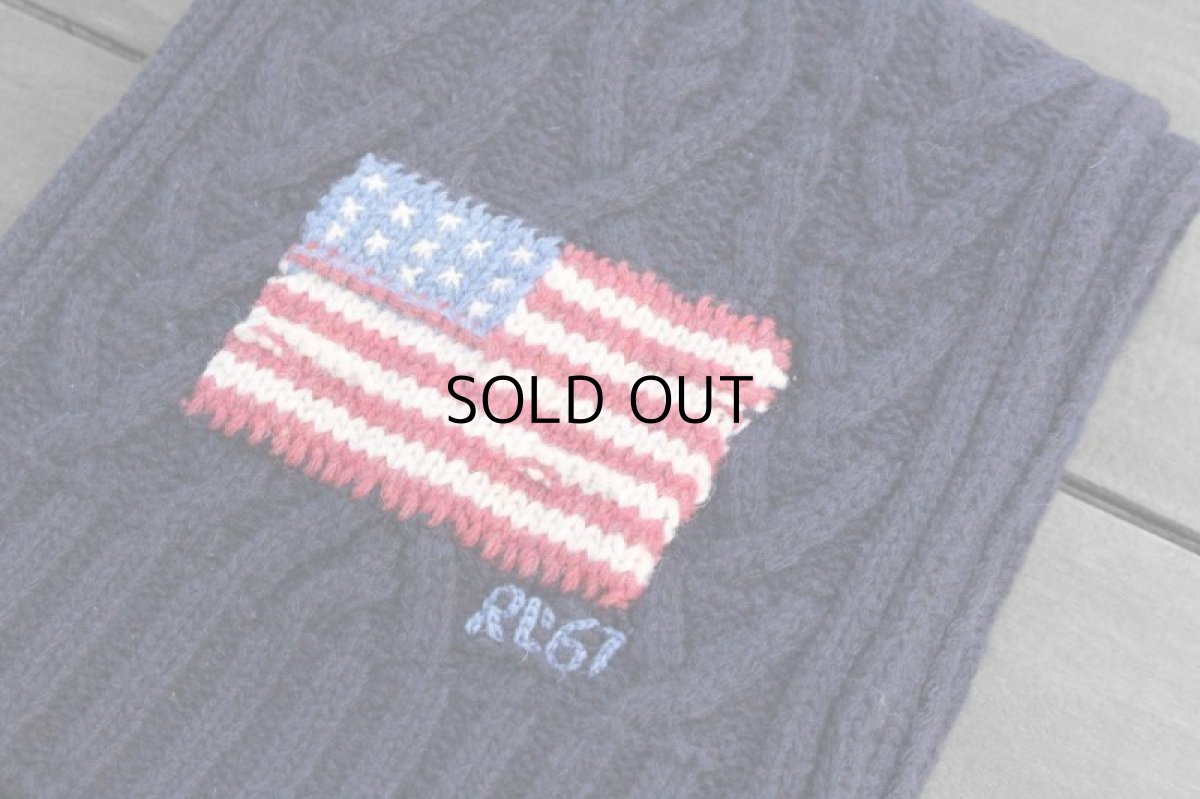 画像2: POLO RALPH LAUREN USA FLAG MUFFLER (2)