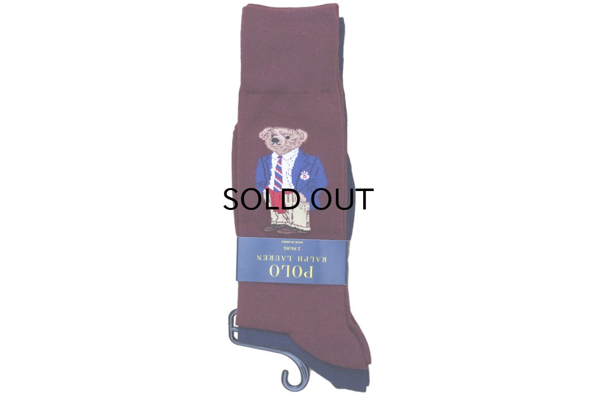 画像1: POLO RALPH LAUREN BEAR 2P SOCKS (1)