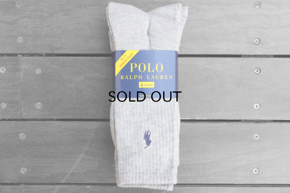 画像1: POLO RALPH LAUREN 4P SOCKS (1)