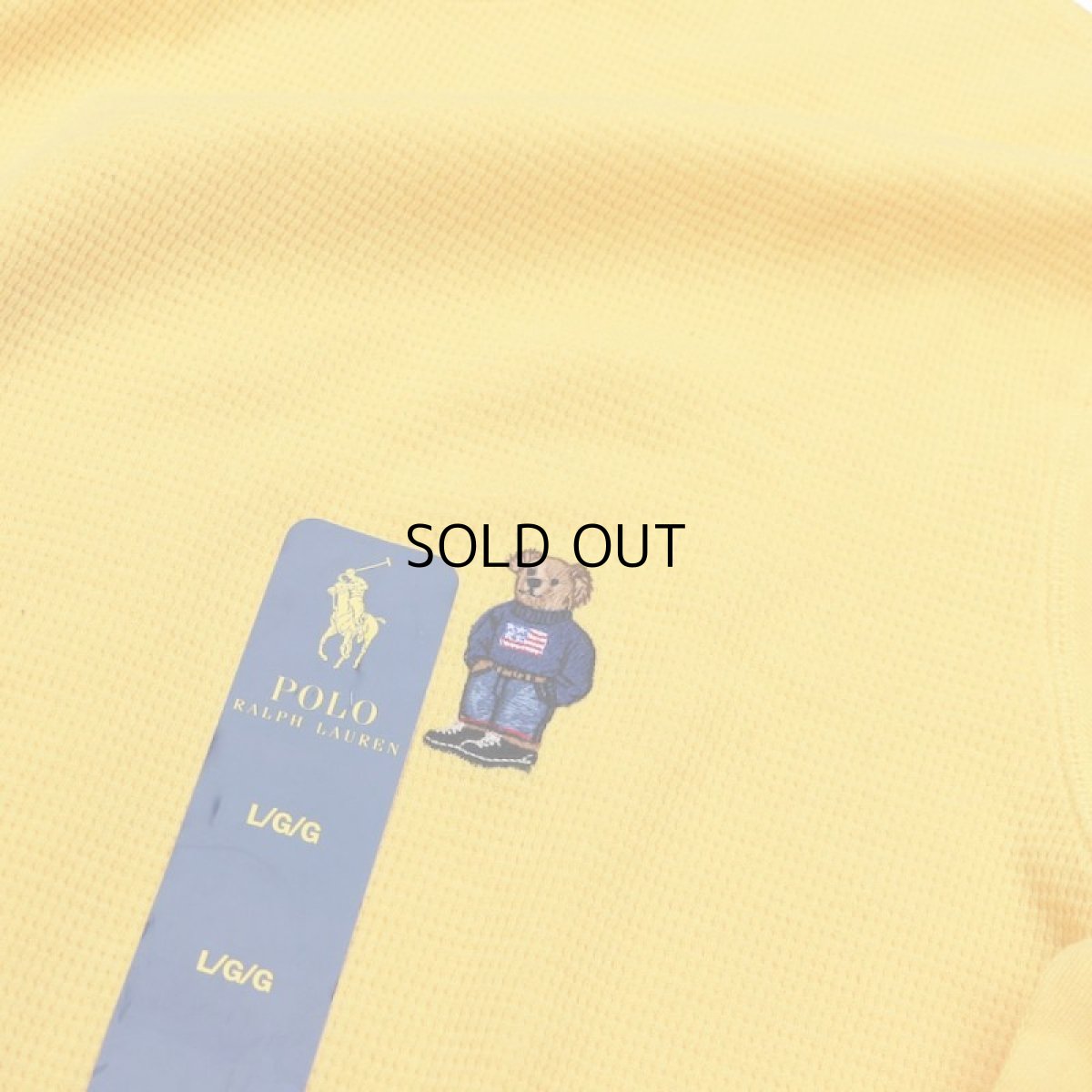 画像2: POLO RALPH LAUREN BEAR WAFFLE THERMAL L/S TEE (2)