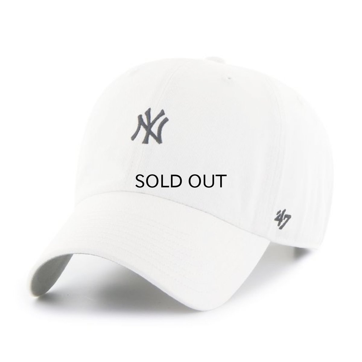 画像1: '47 BRAND NEW YORK YANKEES MINI LOGO CLEAN UP CAP (1)