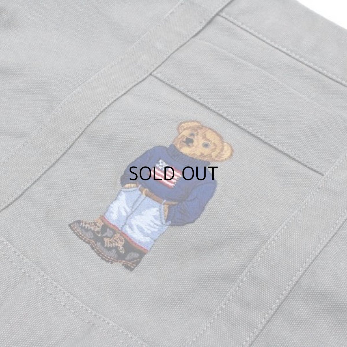 画像3: POLO RALPH LAUREN BEAR CANVAS TOTE BAG (3)