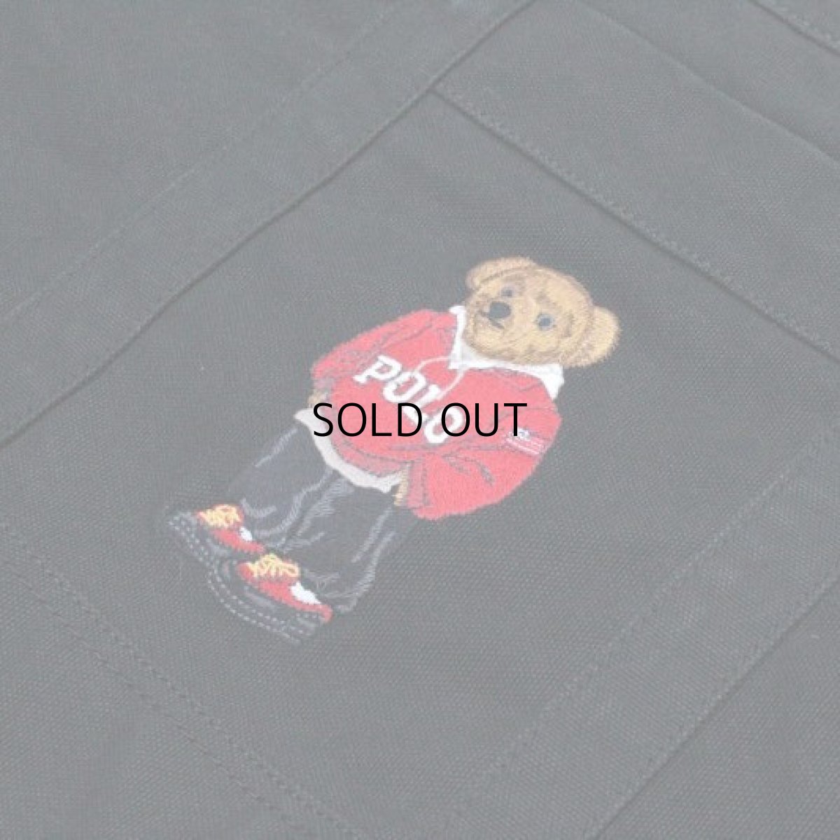 画像3: POLO RALPH LAUREN BEAR CANVAS TOTE BAG (3)