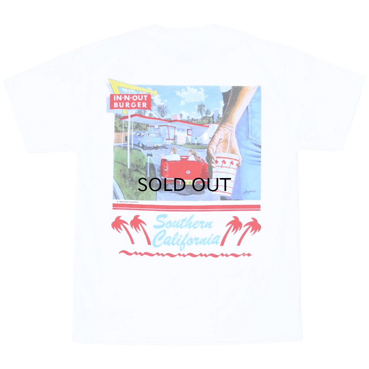 画像1: IN-N-OUT BURGER 1990 S/S TEE (1)