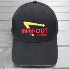 画像1: IN-N-OUT BURGER BLACK LOGO CAP (1)