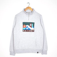 画像1: BY PARRA QUARTER ZIP PULLOVER MOUNTAINS OF 1987 (1)