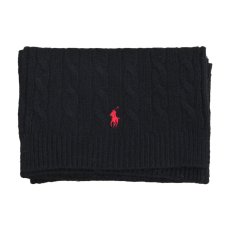 画像1: POLO RALPH LAUREN CABLE WOOL MUFFLER (1)