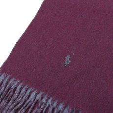 画像3: POLO RALPH LAUREN VIRGIN WOOL REVERSIBLE MUFFLER (3)