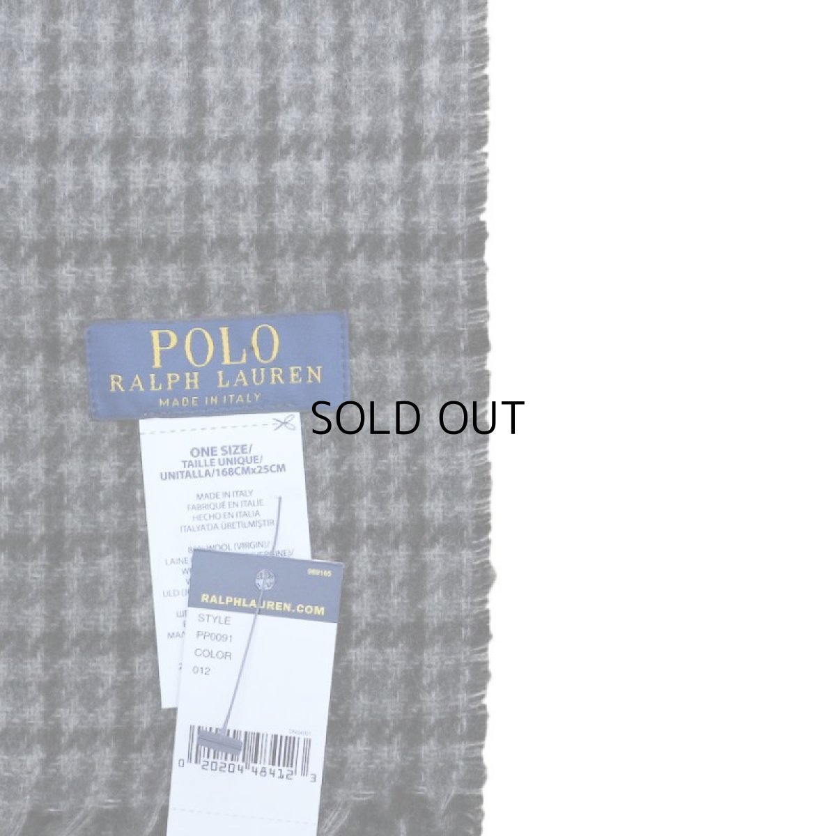 画像4: POLO RALPH LAUREN VIRGIN WOOL REVERSIBLE MUFFLER (4)
